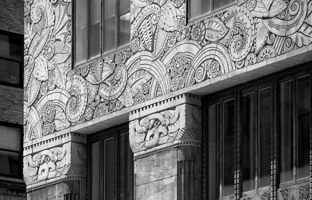 Art Deco frieze on the Chanin Building