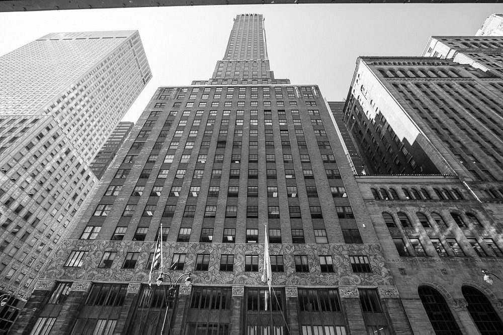 The Chanin Building, looking up from 42nd Street