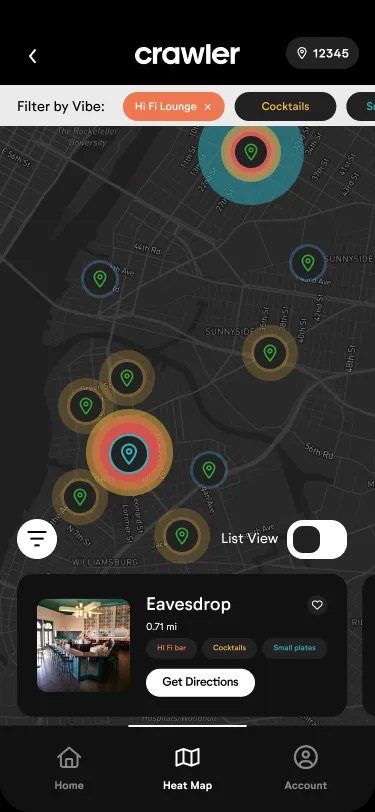 Crawler heat map