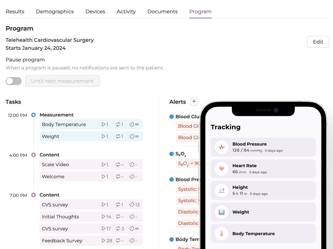 Veta Health program view